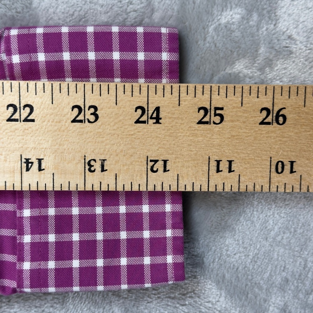 Charles Tyrwhitt Classic Fit Non-Iron Shirt Medium Purple Windowpane - Picture 6 of 10
